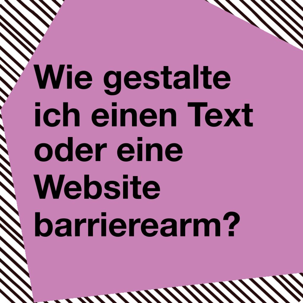 Klicken und mehr zur barrierearmen Webseitengestaltung erfahren.